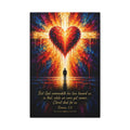 Christian Canvas Wall Art - "Christ Died for Us" (Romans 5:8)