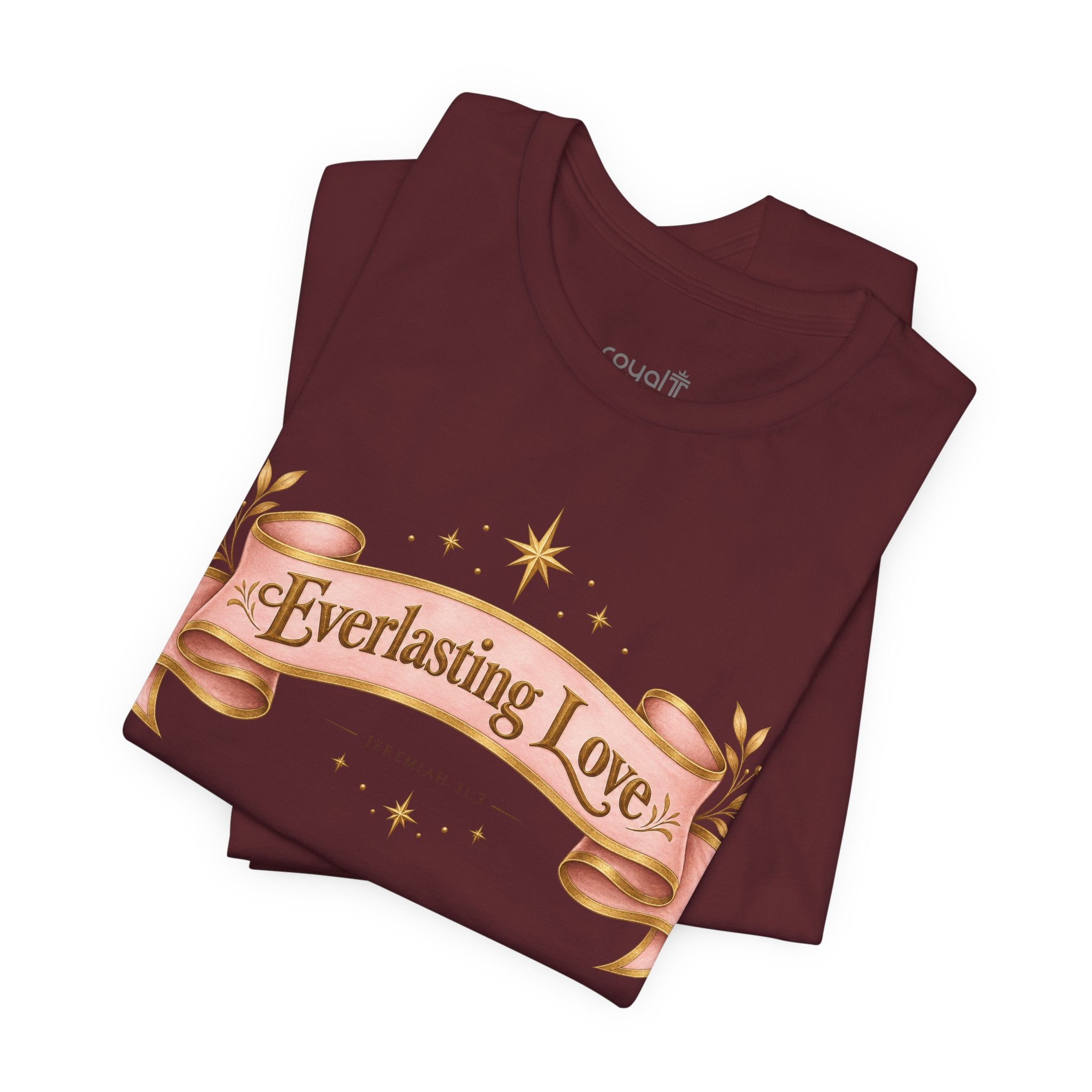 "Everlasting Love" — Vintage Ribbon Heart Graphic T-Shirt