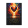 Christian Canvas Wall Art - "God is Love" (1 John 4:16)