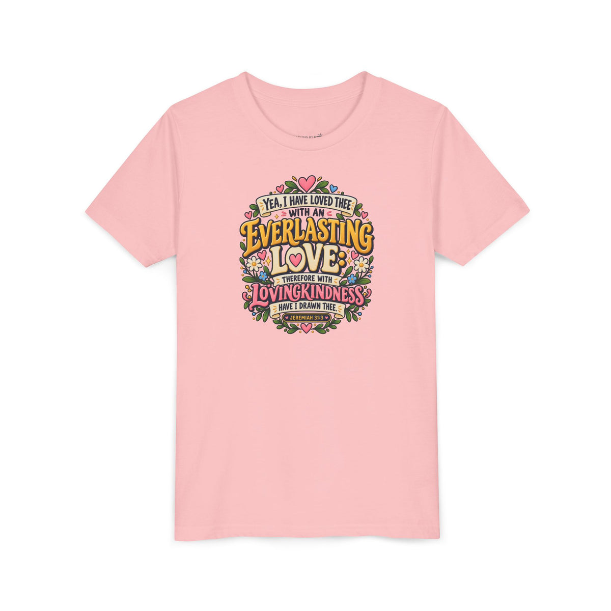 Everlasting Love Girls’ Christian T-Shirt | Jeremiah 31:3
