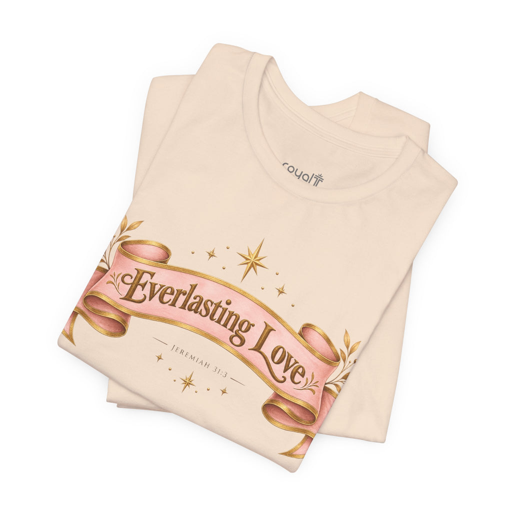 "Everlasting Love" — Vintage Ribbon Heart Graphic T-Shirt