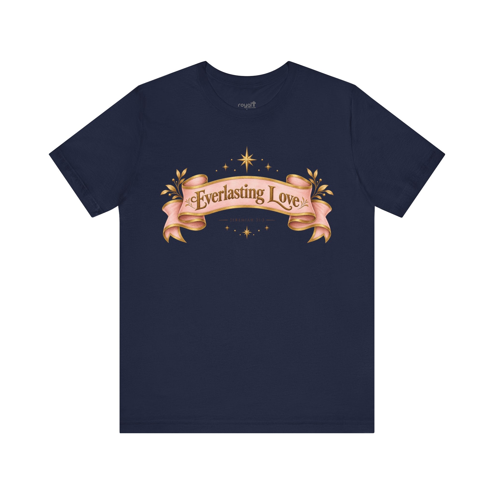 "Everlasting Love" — Vintage Ribbon Heart Graphic T-Shirt