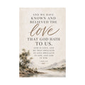 Inspirational Poster — "And We Have Known and Believed the Love" (1 John 4:16)