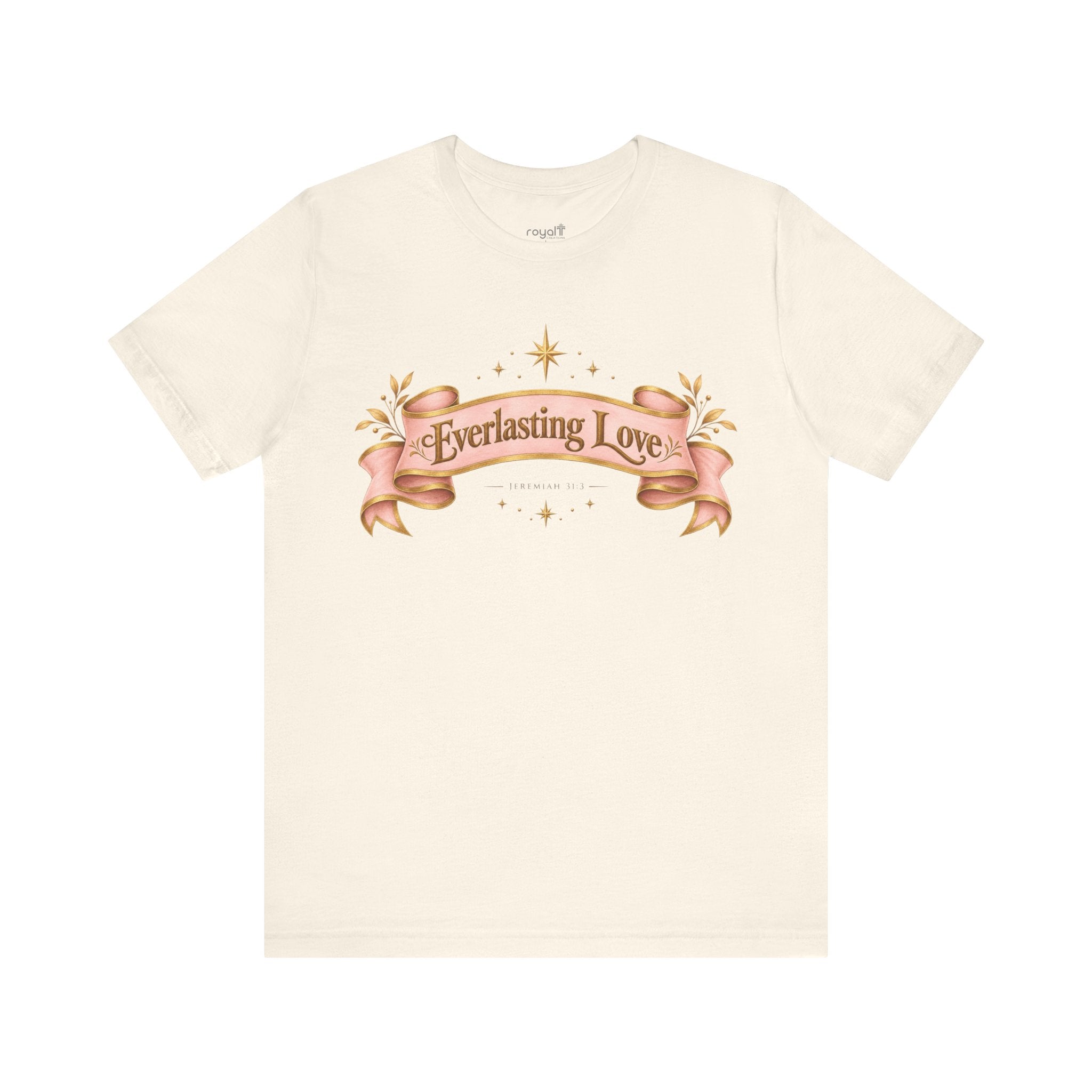 "Everlasting Love" — Vintage Ribbon Heart Graphic T-Shirt