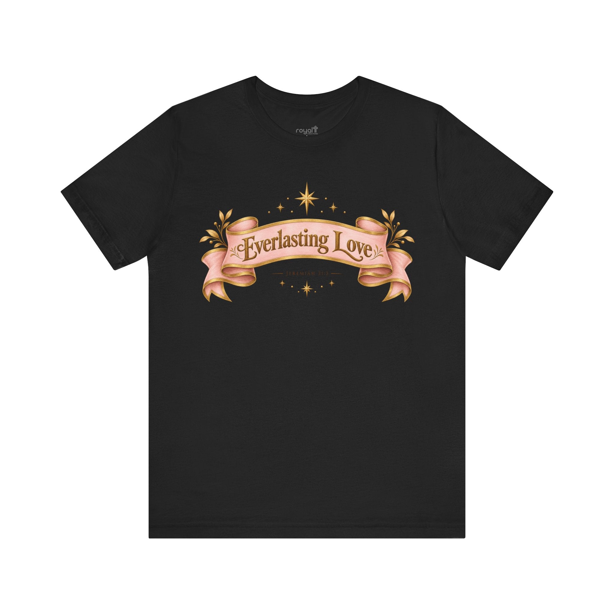 "Everlasting Love" — Vintage Ribbon Heart Graphic T-Shirt