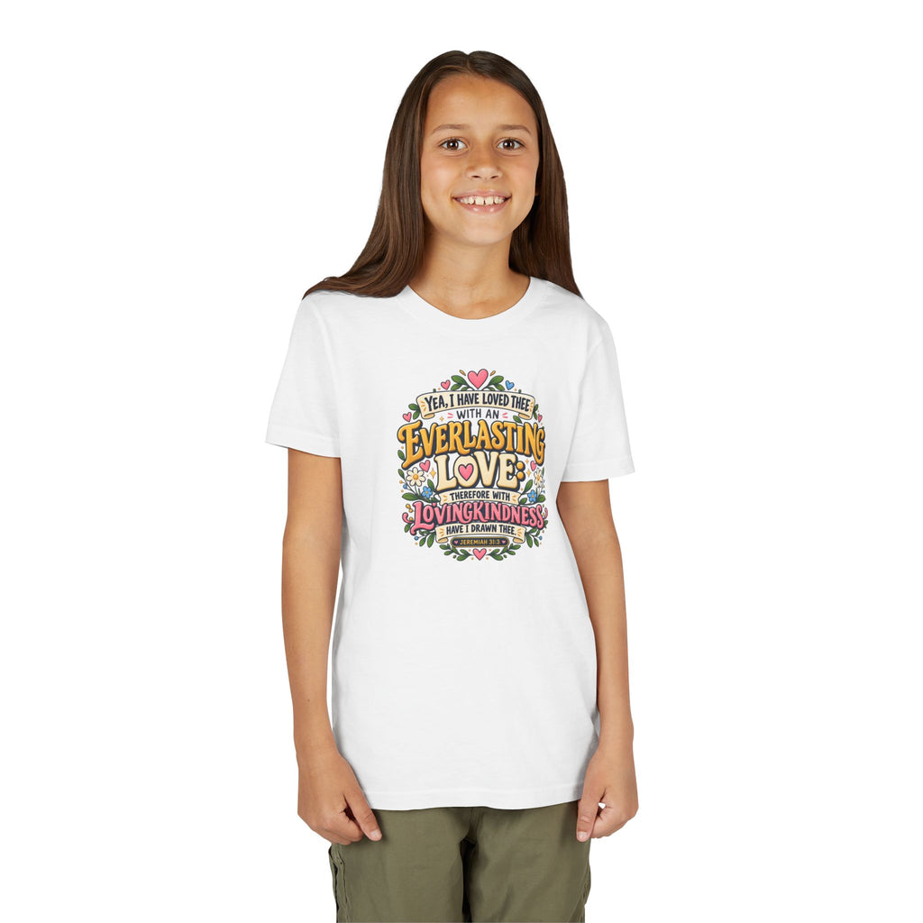Everlasting Love Girls’ Christian T-Shirt | Jeremiah 31:3