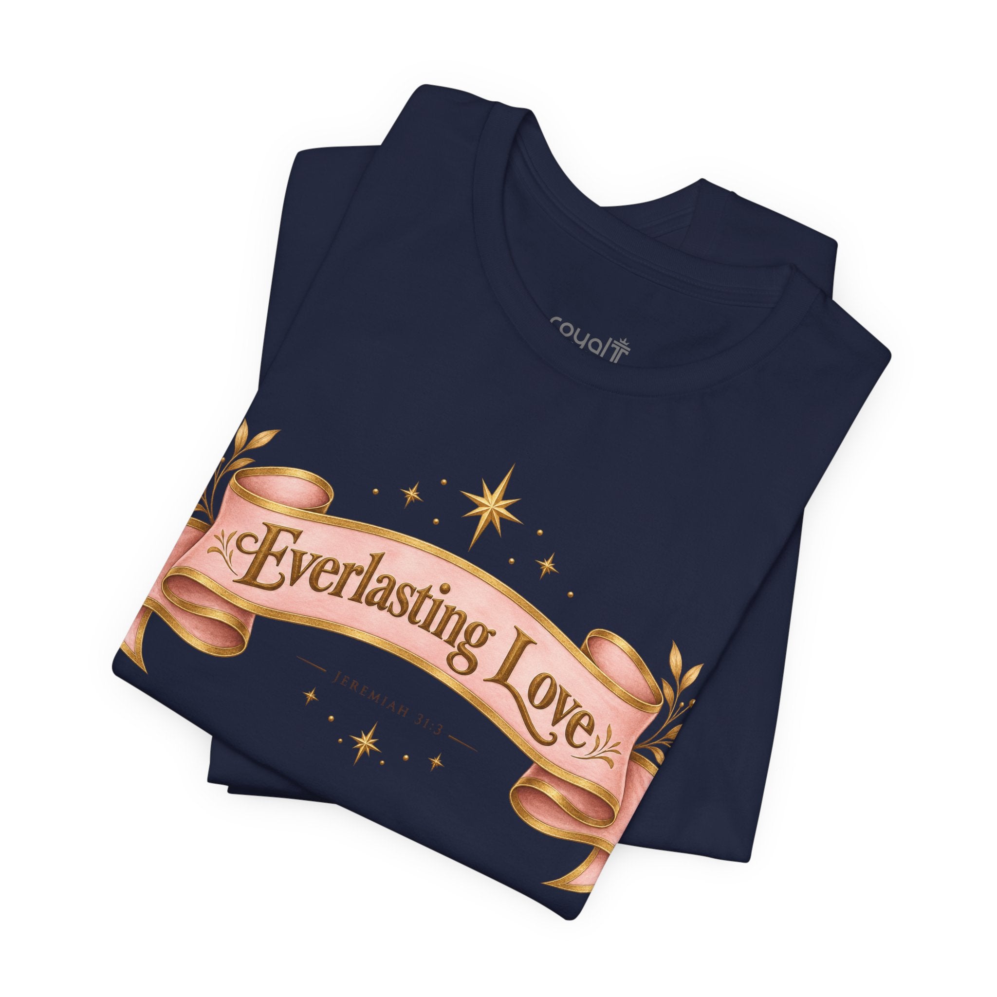 "Everlasting Love" — Vintage Ribbon Heart Graphic T-Shirt