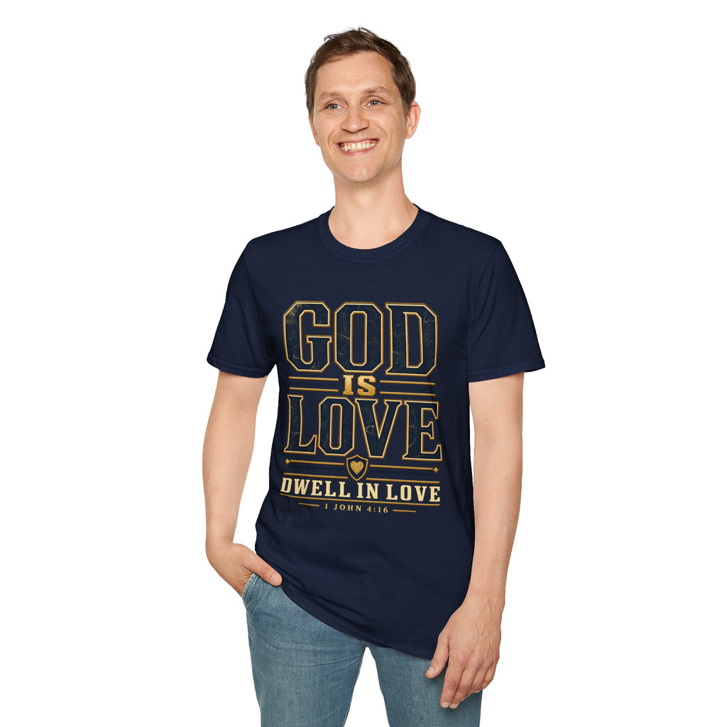 God Is Love Men’s Christian T-Shirt | 1 John 4:16