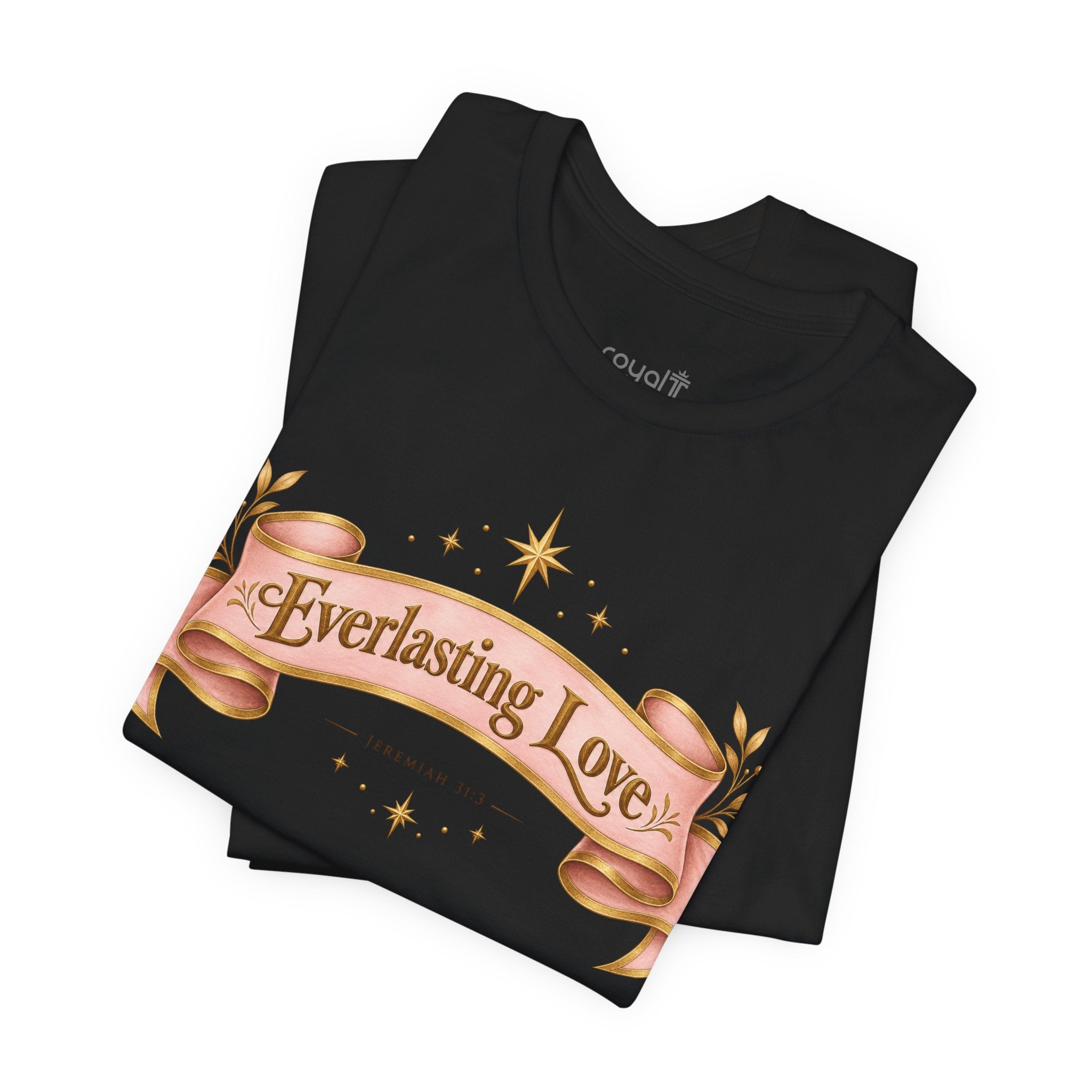 "Everlasting Love" — Vintage Ribbon Heart Graphic T-Shirt