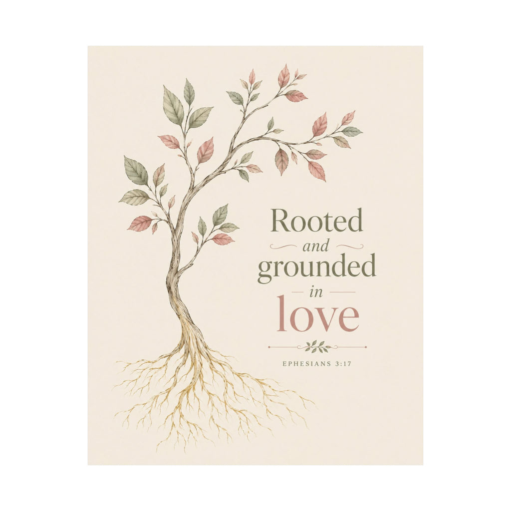 Rooted in Love Scripture Poster | Ephesians 3:17