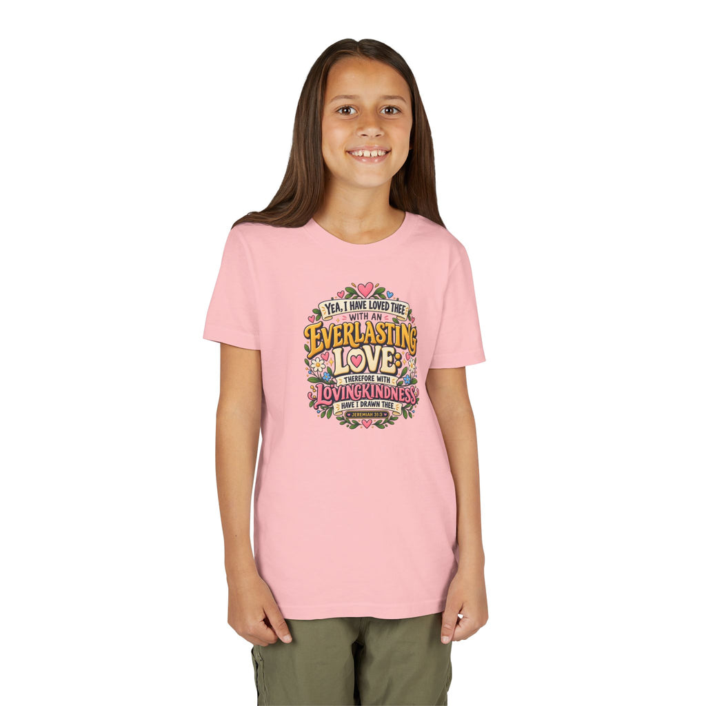 Everlasting Love Girls’ Christian T-Shirt | Jeremiah 31:3