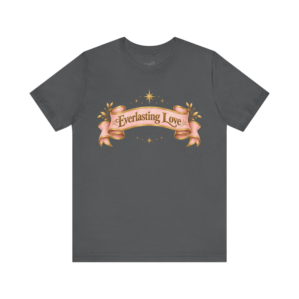 "Everlasting Love" — Vintage Ribbon Heart Graphic T-Shirt