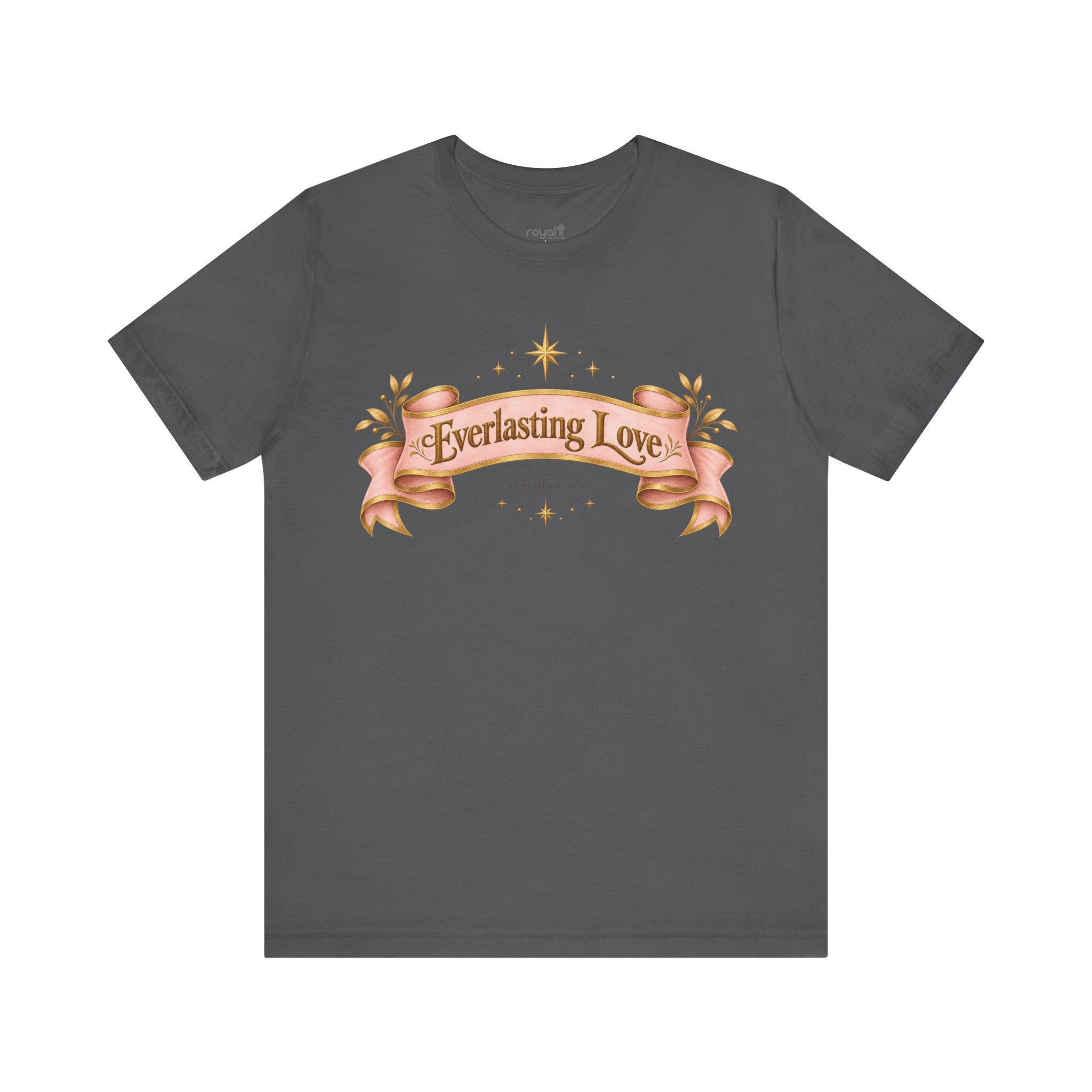 "Everlasting Love" — Vintage Ribbon Heart Graphic T-Shirt