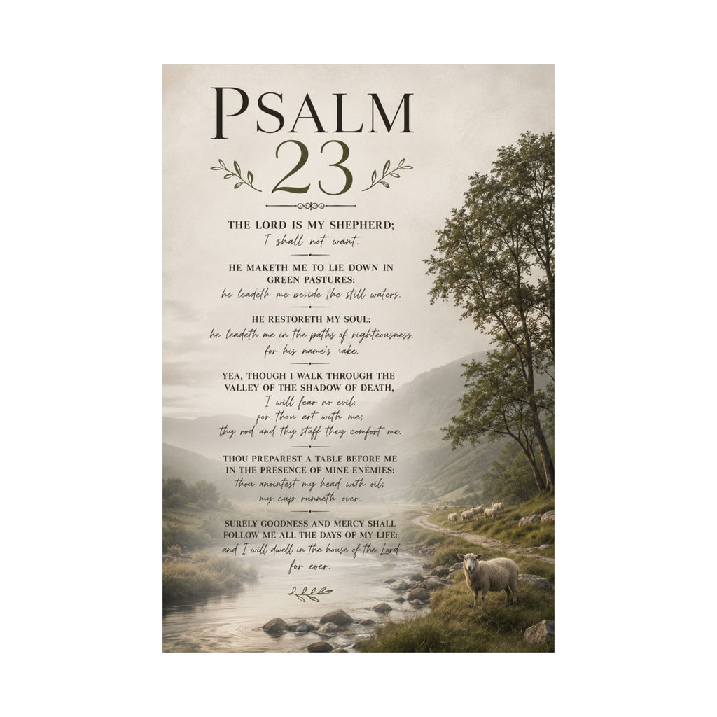 The Lord Is My Shepherd Poster | Psalm 23