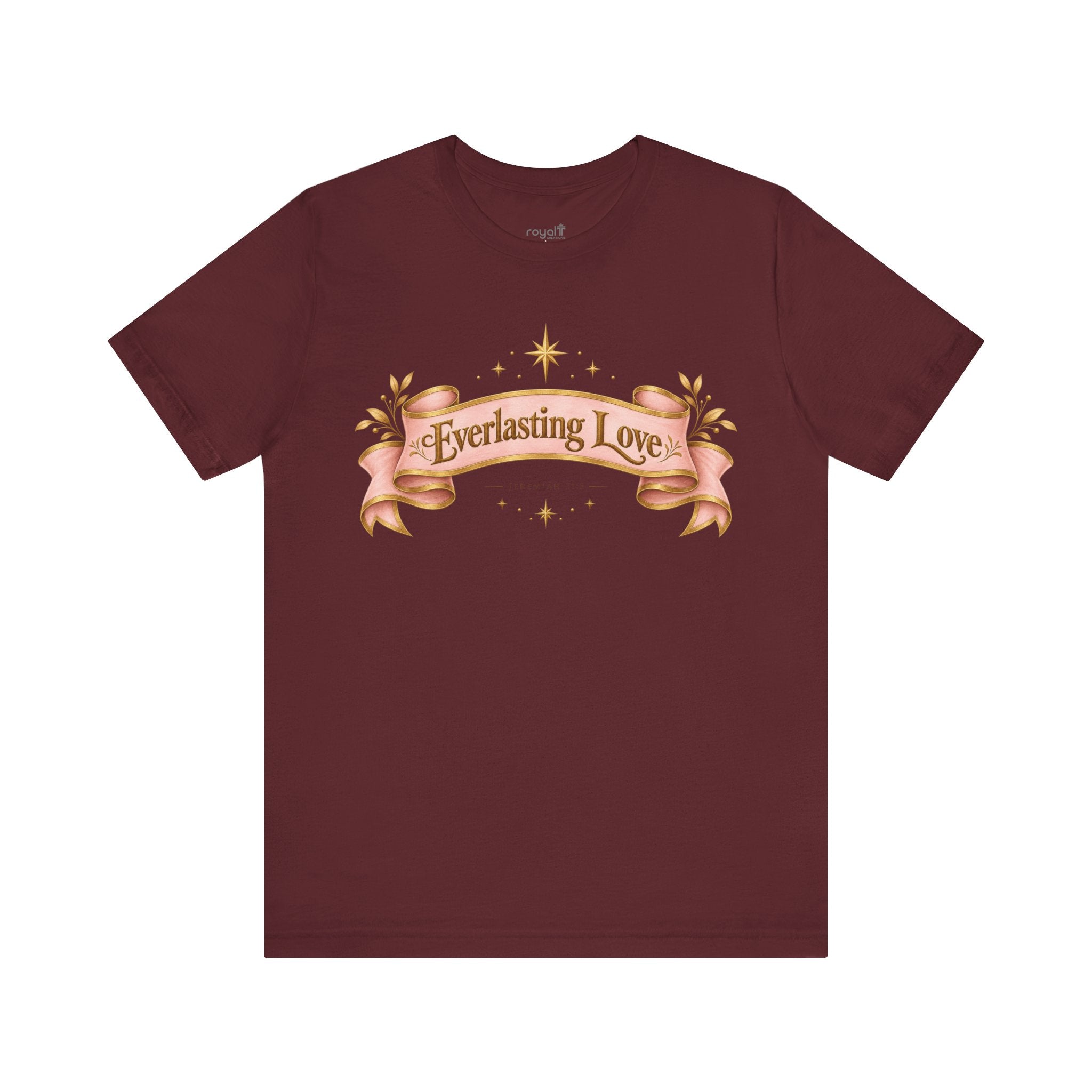 "Everlasting Love" — Vintage Ribbon Heart Graphic T-Shirt