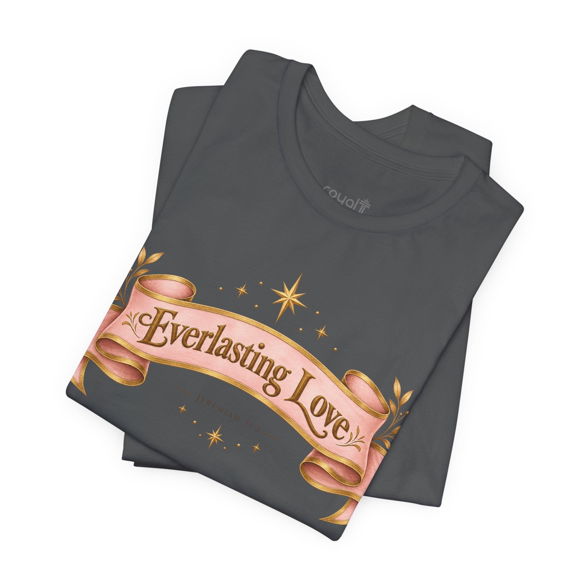 "Everlasting Love" — Vintage Ribbon Heart Graphic T-Shirt