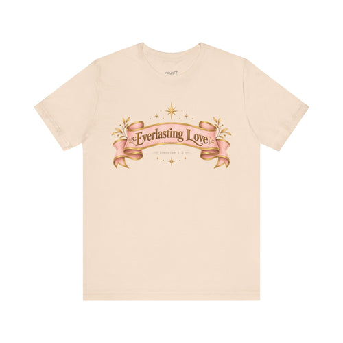 "Everlasting Love" — Vintage Ribbon Heart Graphic T-Shirt