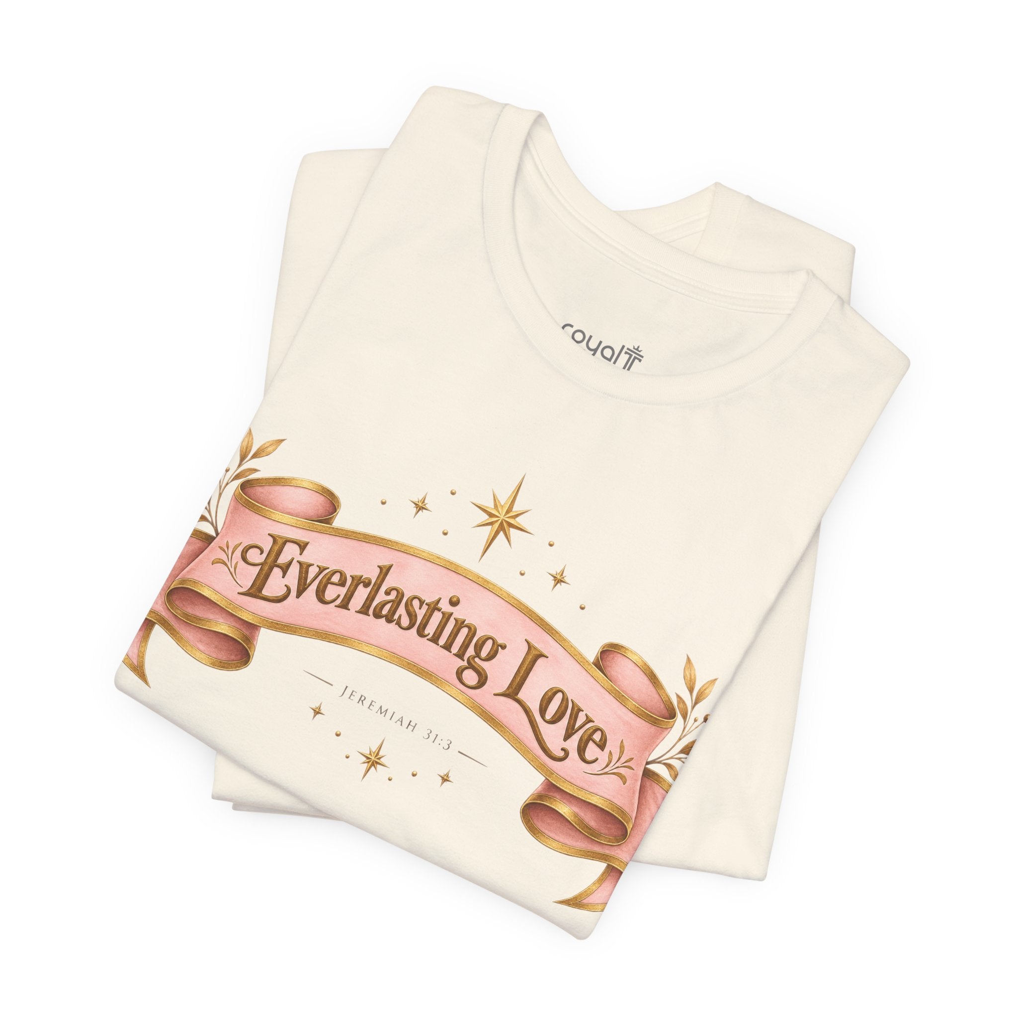 "Everlasting Love" — Vintage Ribbon Heart Graphic T-Shirt