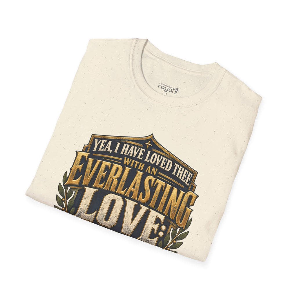 Everlasting Love Men’s Christian T-Shirt | Jeremiah 31:3