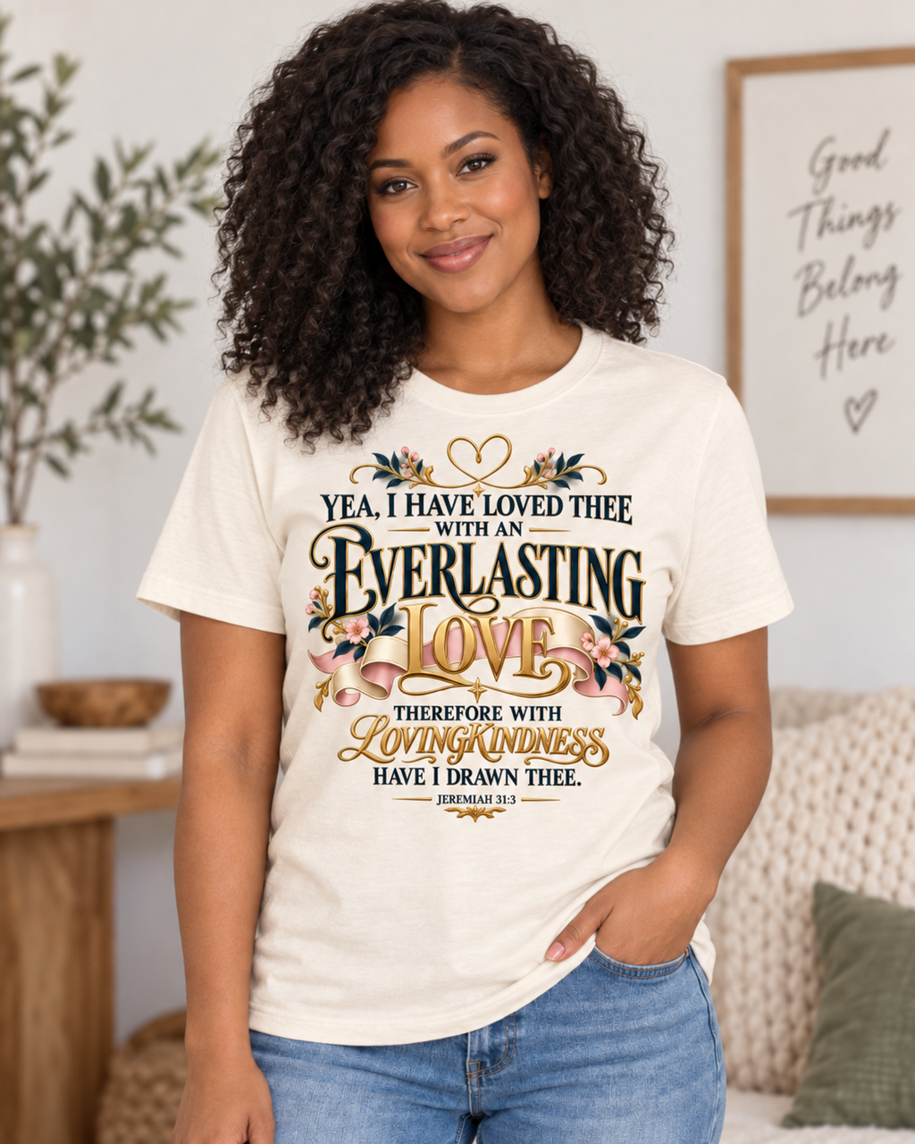 Everlasting Love Women’s Christian T-Shirt | Jeremiah 31:3